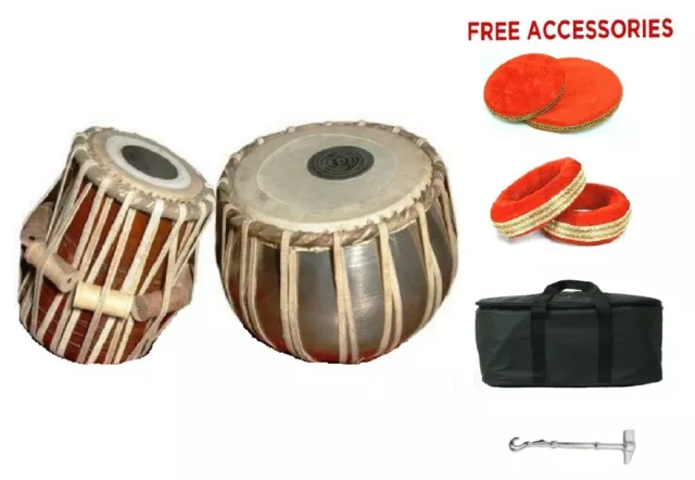 Tabla Acier Bayan , Tambour Ensemble, Finest Avec Marteau Coussins Sac,