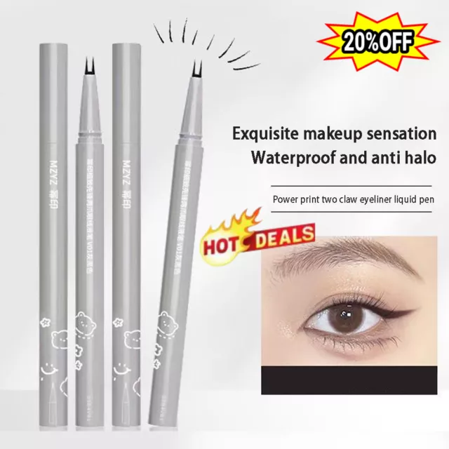 Matita ciglia inferiori a doppia punta eyeliner liquido waterproof .[