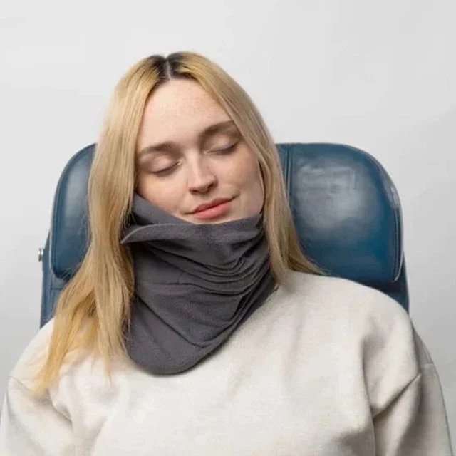 Portable Neck Collar Brace Soft Support Trip Rest Sitting Nap Travel Wrap Pillow