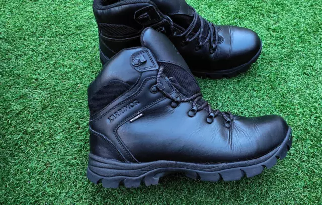 KARRIMOR SKIDDAW MENS walking hiking black leather boots 10 UK / 45 EU ...