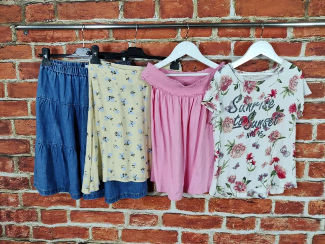 Girls Bundle Age 11-12 Years River Island Next Etc Skirts T-Shirts Bardot 152Cm