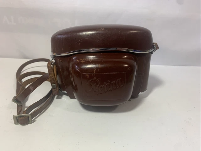 Vintage Genuine Kodak Retina Reflex Leather Fitted Case & Strap Made in Germany