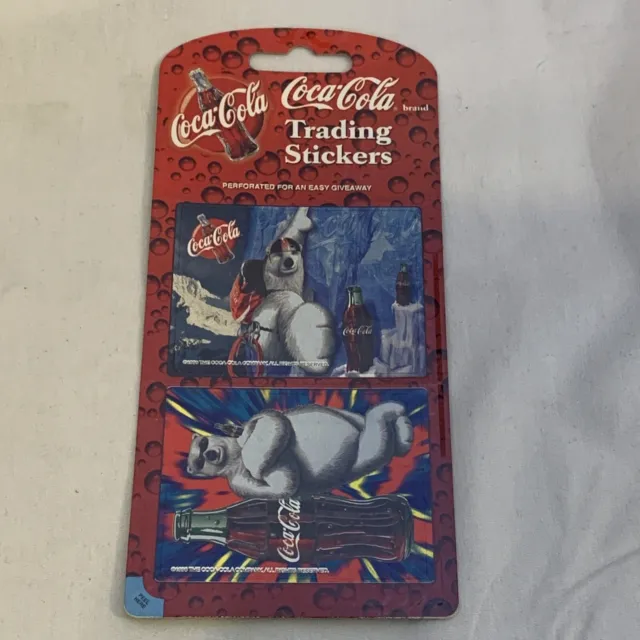 Coca Cola Trading Stickers Coke Polar Bears Mello Smello 1998 - 63513