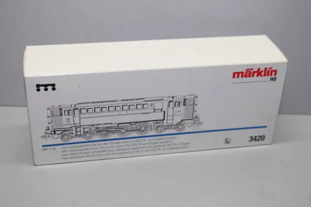 Märklin Caja Vacía 3420 Locomotora Diésel Serie V32 Con Manual Escala H0