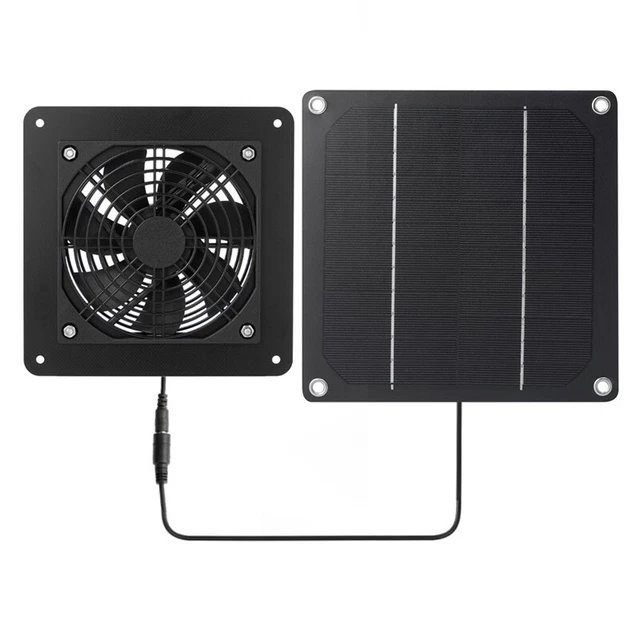 SOLAR PANEL FAN Kit Air Ventilation Fan Weatherproof 5W Solar Panel