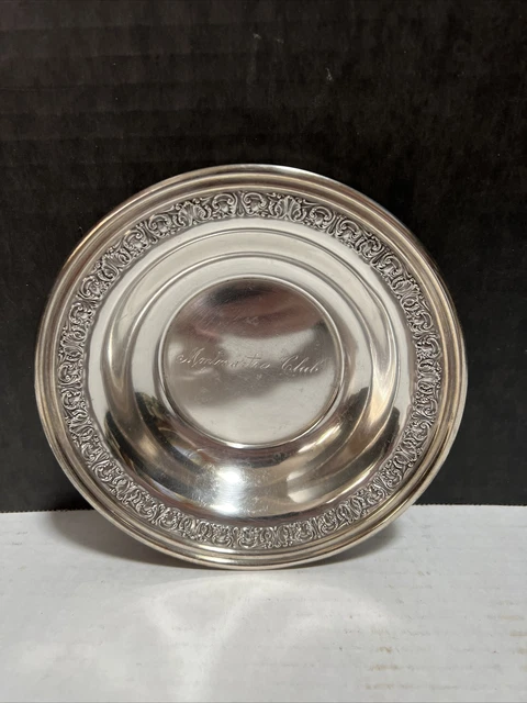 VTG Sterling silver bowl Montmartre club maimi florida engraved 72 grams
