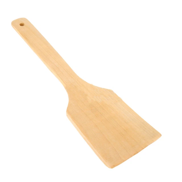 Espátula de sartén antiadherente cocina espátula de madera pequeña espátula cuadrada gimnero
