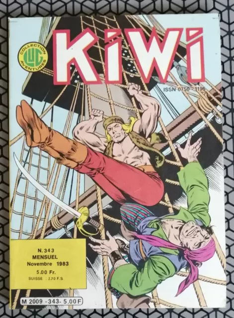Kiwi N° 343 Lug 1983 Comics (Strange Blek Brik Yuma Rodeo Mustang)