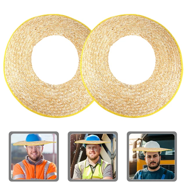 2pcs Hard Hat Visor Replacement Hat Cover Straw Helmet Visor