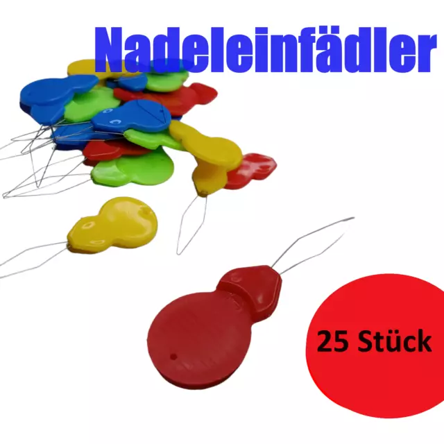 25x Nadeleinfädler Einfädelhilfe Einfädler Nähzubehör Nadel Fadeneinfädler Nähen