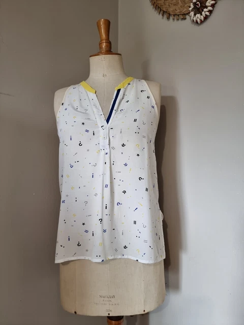 Chemisier Noir Cop Copine - Manches Bouffantes - Taille 36 (S) - Très Bon État