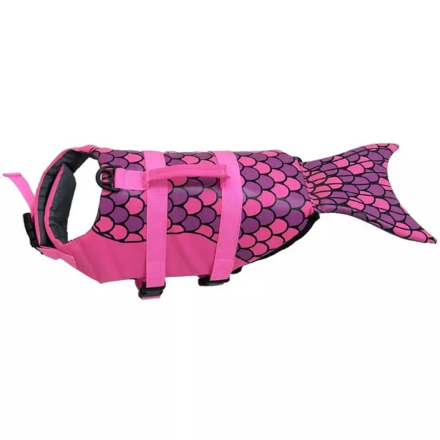 Swimsuit Dog Life Jacket Puppy Surf Saver Coat Mermaid Shark Pet Safety Clothes 3