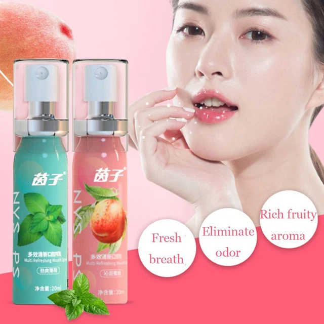 sabor aliento fresco eliminar humo limpiador de aliento spray de limpieza oral