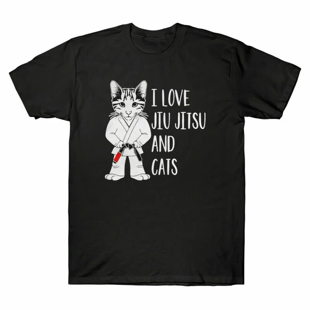 T-shirt gatti Jitsu amore marziale divertente gatto regalo uomo Jiu I Fighter and Arts
