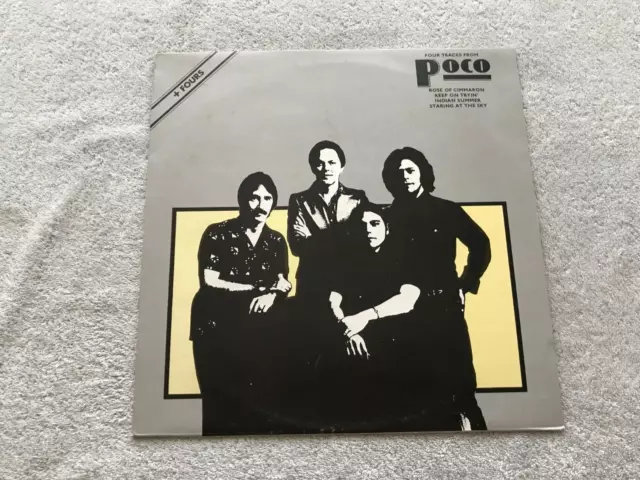 Poco ~ Four Tracks From Poco ~ 1977 12" Uk Vinyl Record Abe 12011 A1-B1 Ex