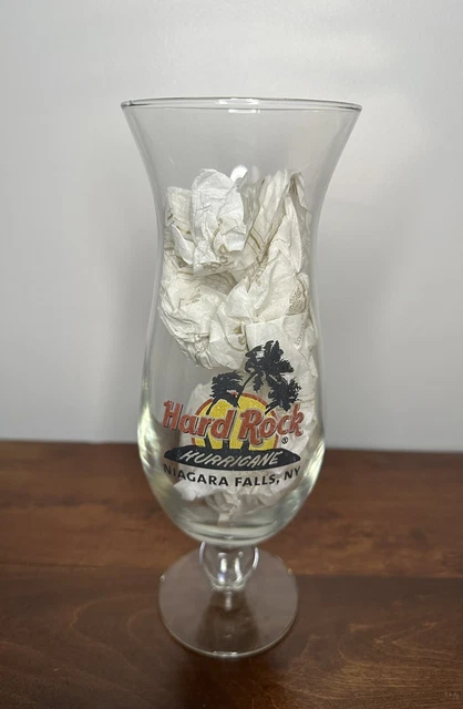 NEW Hard Rock Cafe Niagara Falls New York Hurricane Beer Drink Glass Collectible