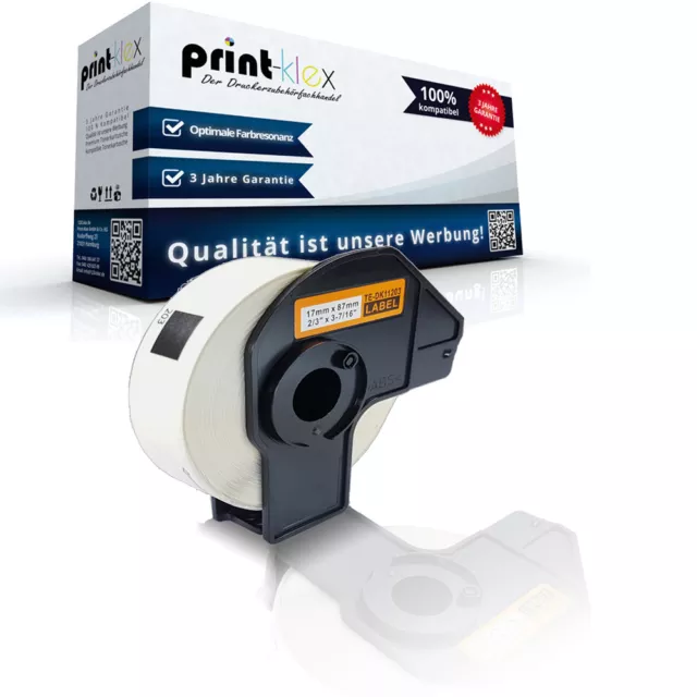 Alternative Etiketten Rolle für Brother P Touch-QL-550 DK 11207 Office Line