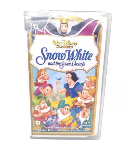 Snow White And The Seven Dwarfs VHS Video Cassette Walt Disney Classics