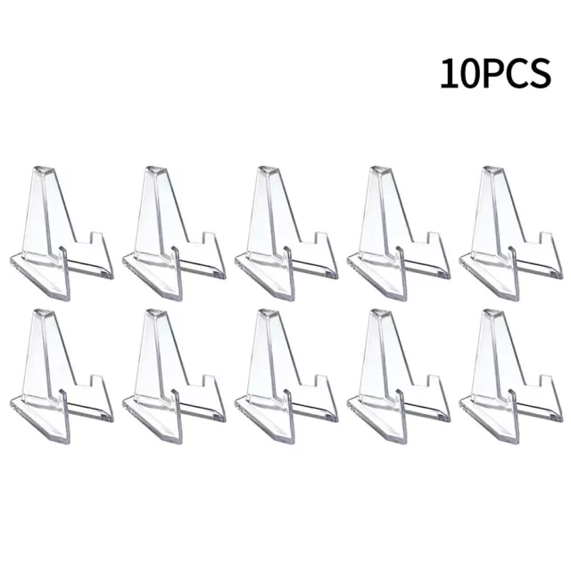 10Pcs/Decorative Plate Holder Display Stand Small Easel Frame Pedestal Ornament