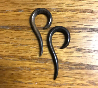 Pair Hook Sono Wood Spirals Expanders Gauges Plugs Earrings Gauge Talons