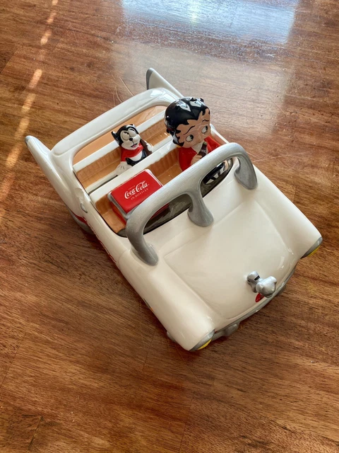 Rare Y2K Coca Cola Betty Boop Convertible Cookie Jar Premiere Edition 3381/10K