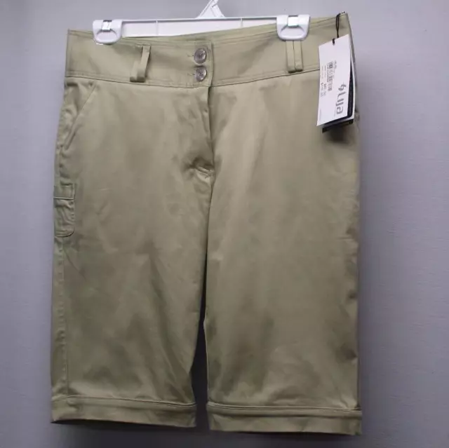 New Ladies Size 8 Lija Bermuda golf shorts Sage Made in Canada