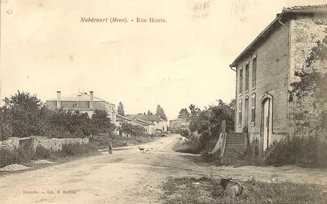 Carte Postale Nubecourt Meuse Rue Haute