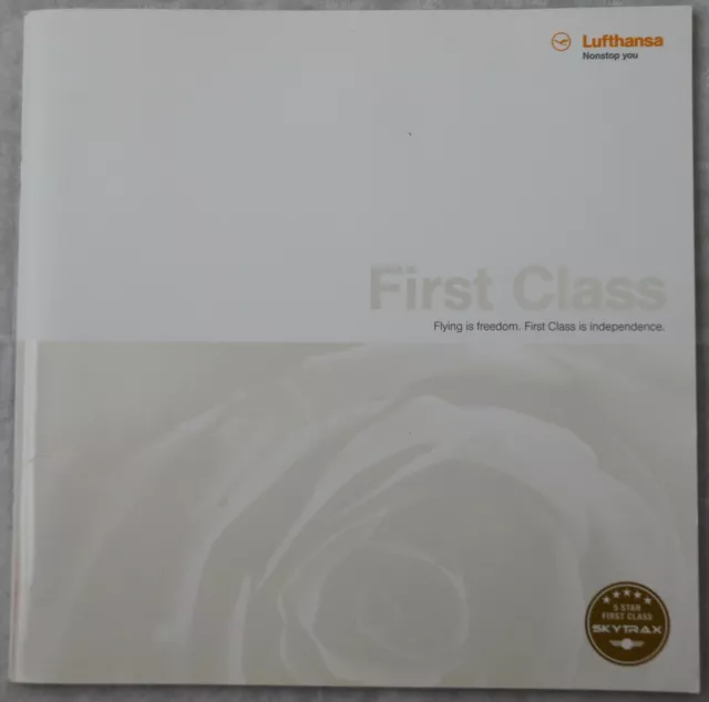 Lufthansa Airlines LH First Class First Facts Brochure Booklet Information Book