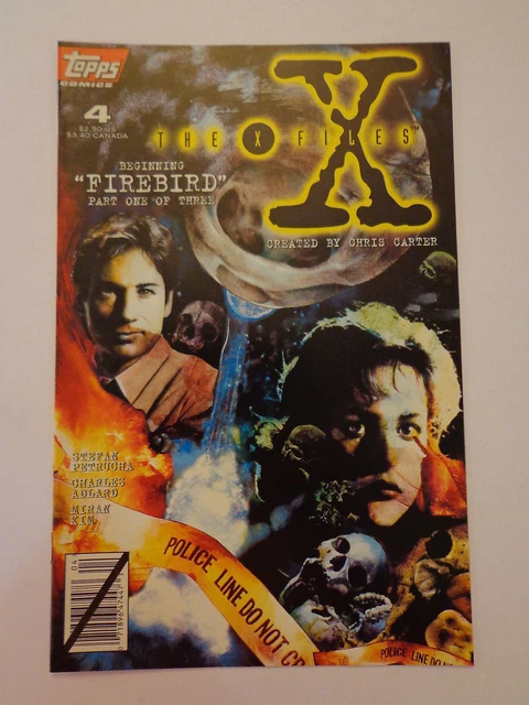 The X-Files Beginning Firebird Part 1 of 3 Vol.1 #4 Topps Comics April 1995 NM