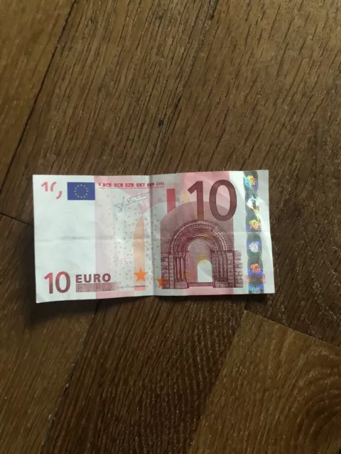 Billet de 10 euros 2002 Rare