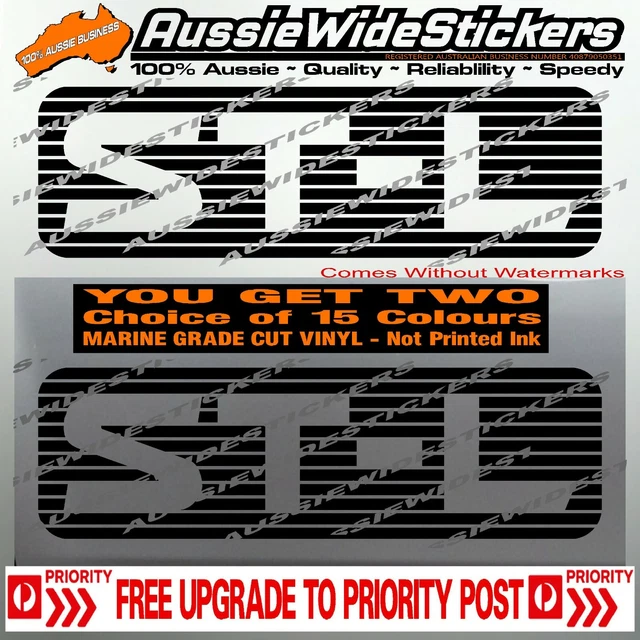 Dstl Sticker FOR NISSAN PATROL ST-L Stickers PAIR Suit ST GU GQ Turbo Diesel Custom ...
