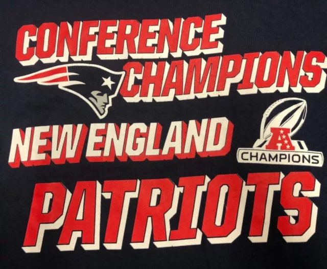 NFL New England Patriots Conference Champions T-Shirt Mens Pick Sz L, XL, or 2XL