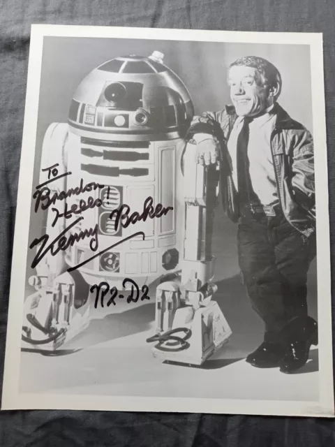 autographed picture Kenny Baker R2-D2