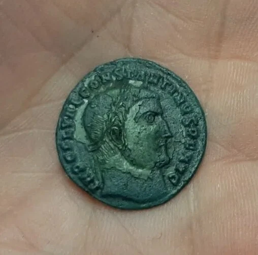 Roman Follis Coin Detector Find