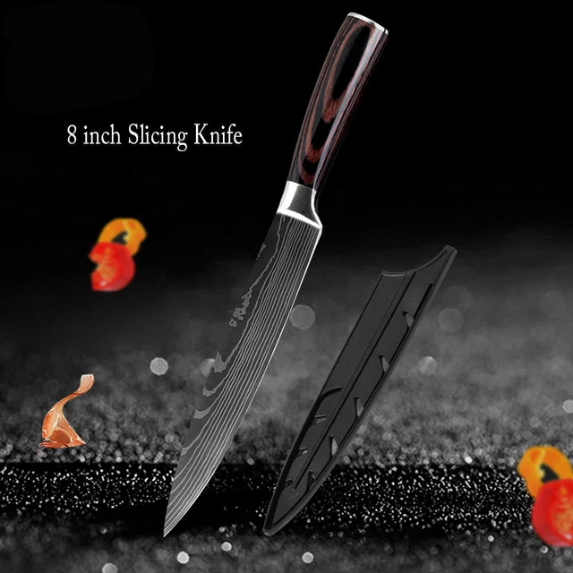 8 Zoll Schneidemesser Damaskus Stil Edelstahl Küche Kochmesser Geschenk Kitchen