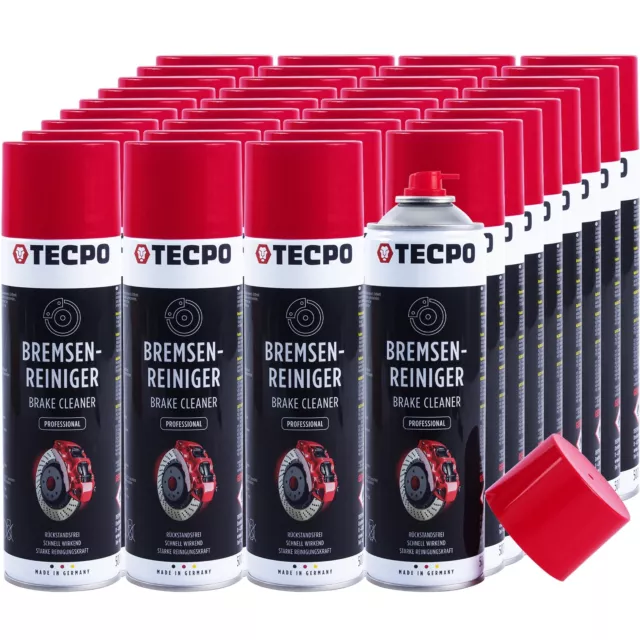 36x 500ml TECPO BREMSENREINIGER BRAKE CLEANER UNIVERSAL TEILE REINIGER ENTFETTER