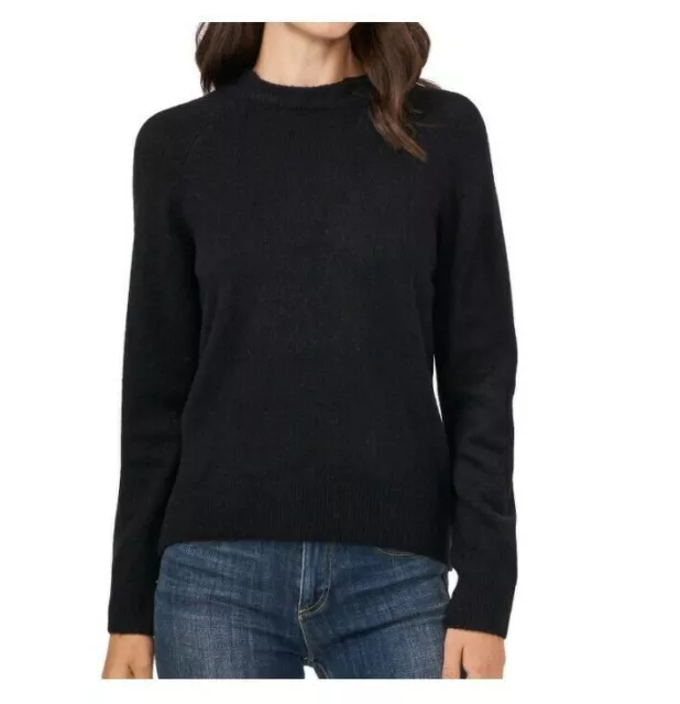 Vince Camuto Women's Black Long Sleeve Lightweight Mock Neck Sweater New