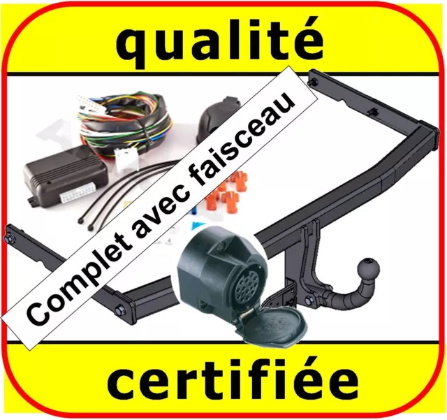 ATTELAGE remorque pour VW Touran dès 2003 + faisceau 13 broches complet / neuf