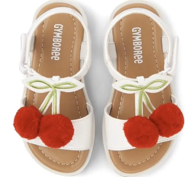 Gymboree Pom Pom Cherry Sandals Size 5