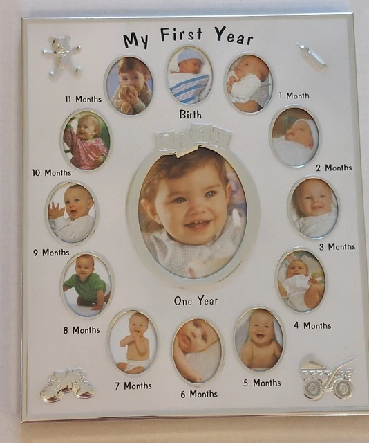 ⭐️ NIB My First Year Photo Frame 12"