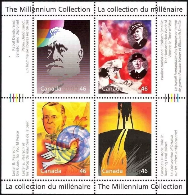 Canada - The Millennium Collection S/S - Humanitarians & Peacekeepers #1825 MNH