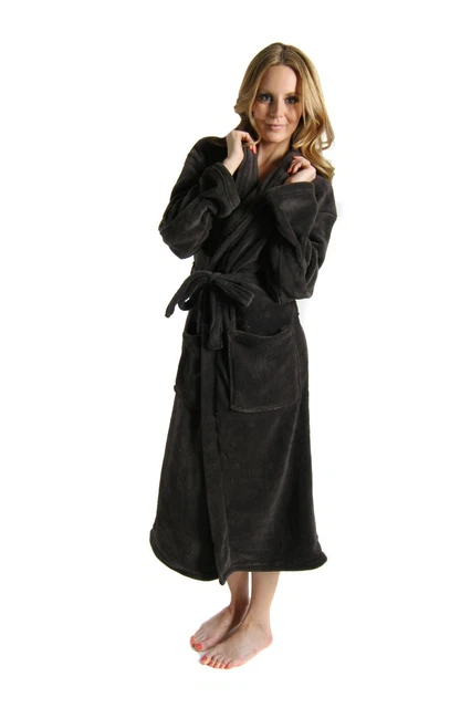 Super Soft Plush Shawl Collar Bathrobe - Great Gift!
