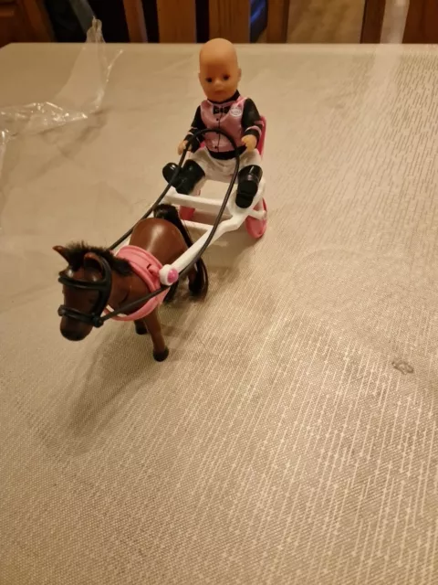 My Mini Baby Born Doll, Horse & Cart - Fantastic Condition