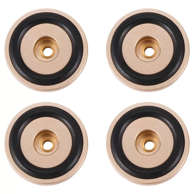 5X(4PCS Turntable Isolation Feet Pads Aluminum Speaker Spikes Stand Foot8429