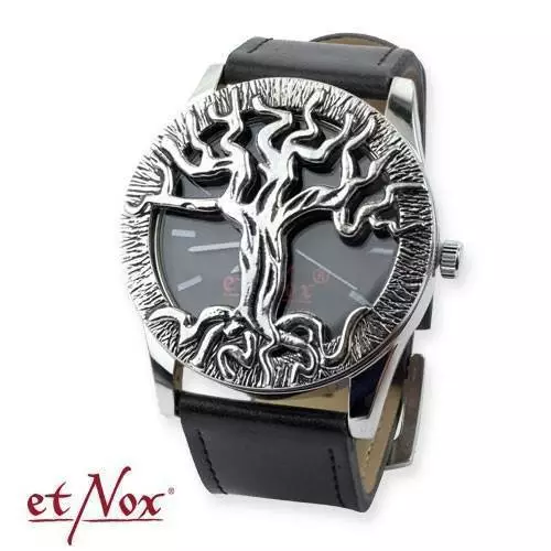 Auténtico Etnox Reloj Tree Of Life Árbol de la Vida Joyería Gótica - Nuevo