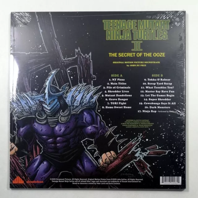 Vinyle Teenage Mutant Ninja Turtles Ii Tmnt The Secret Of The Ooze  Original Mot 2