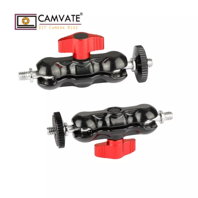 2*CAMVATE Ball Head Extension Arm kit Mount Rig fr Camera Monitor Light Aluminum