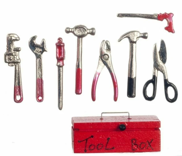 Ciseaux Miniature 1:12 Pour Maison De Poupée, Cuisine Ou Salle De Couture - Neuf, Métal, Fabrication UK