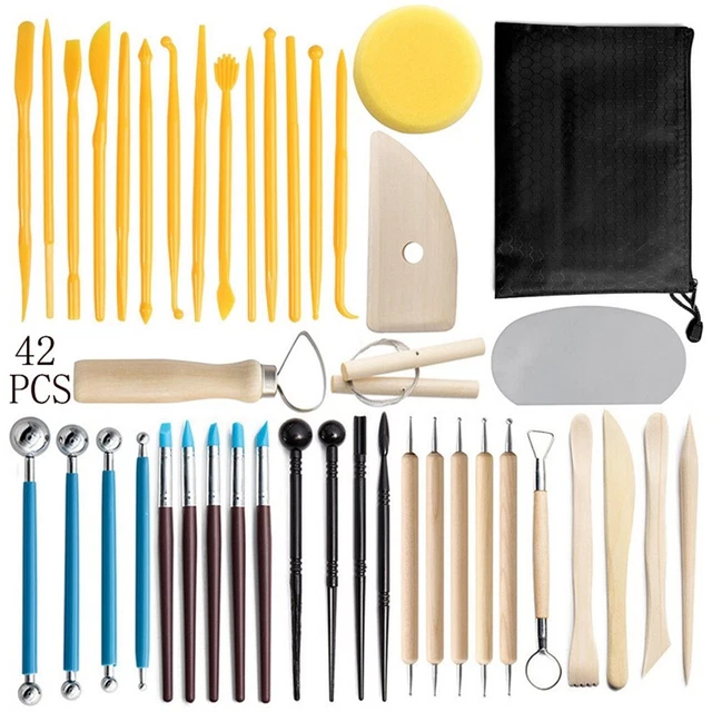 Set De 5 Outils De Sculpture Pour Cire Et Argile - Acier Inoxydable Médical - Neuf