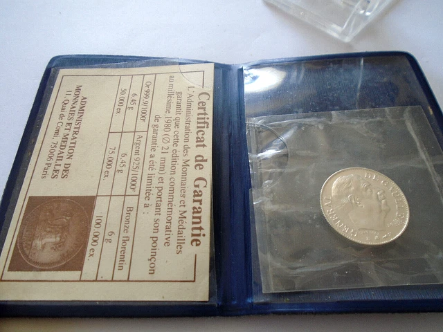 FRANCE, MÉDAILLE, MÉMORIAL du Général de Gaulle, 1972, Argent, De
